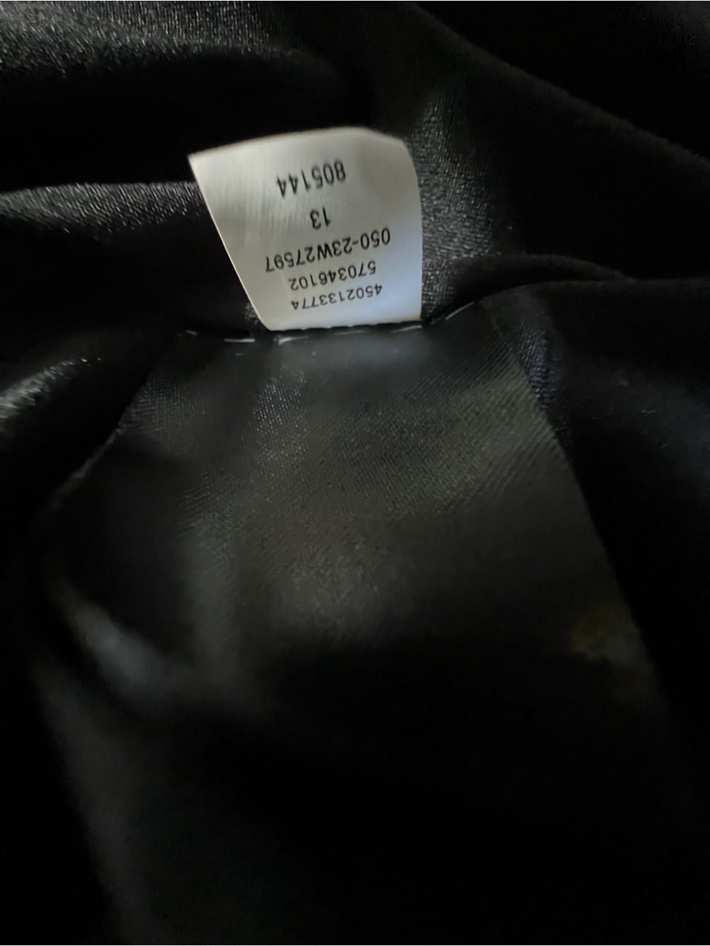 WHBM Floral Ruched Front V-Neck Midi Dress Black Blue Cap Sleeve M - Picture 7 of 10